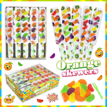 Jelly candies ORANGE SKEWERS 11g