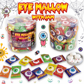 Zefyriniai saldainiai EYE MALLOW WITH JAM 3,5g