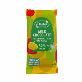 Milk chocolate with exploding sugar and mango 25g