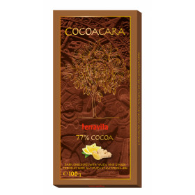 Juodasis šokoladas su yuzu ir imbieru COCOACARA100g