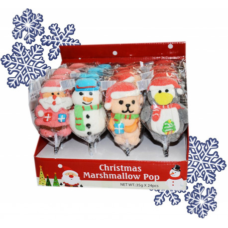 Marshmallow candy CHRISTMAS MARSHMALLOW POP 35g