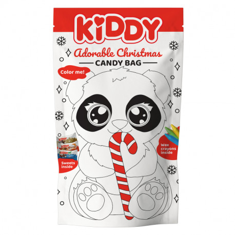 Set of sweets with colored crayons KIDDY ADORABLE CHRISTMAS 200g