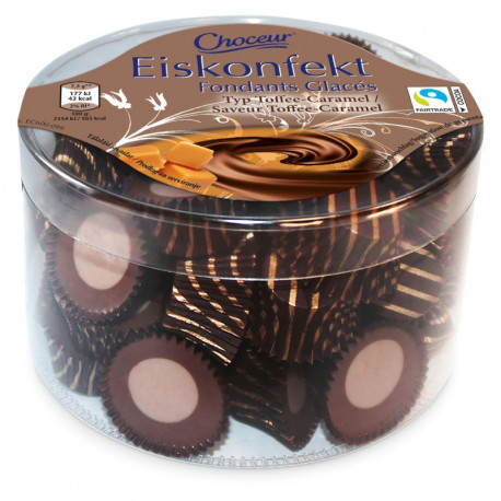 Šokoladiniai saldainiai karamelės skonio EISKONFEKT 300g