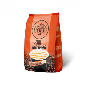Tirpios kavos gėrimas AROMA GOLD CREAMY FUDGE 3IN1 17g