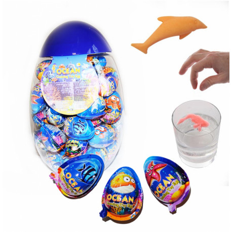 Plastic egg with surprise OCEAN GROWING EGG TOY 8g