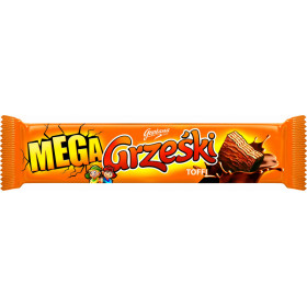 Wafer bar with toffee cream covered with milk chocolate  MEGA GRZESKI TOFFI 48g