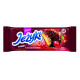 Biscuits in chocolate with caramel 35.5%, cereal crisps and cherry granules JEZYKI CHERRY 140g