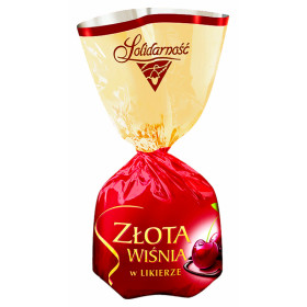 Šokoladiniai saldainiai su alkoholizuotomis vyšniomis likeryje GOLDEN CHERRY 2,5kg
