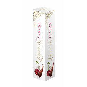 Chocolates  with cherry in alkohol. LOVE & CHERRY 76g.