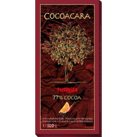 Chocolate COCOACARA ORANGE AND CHILLI 100g