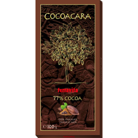Extra dark chocolate COCOACARA 77% 100 g