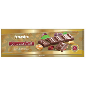 Milk chocolate with raisins and nuts 225 g