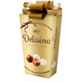 Šokoladiniai saldainiai su lazdynų ir migdolų riešutais DELISSIMO HAZELNUT AND ALMOND PREZENT 182g