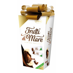 Šokokoladinių saldainių rink. su įdarais: karamel., riešut.FRUTTI DI MARE HAZELNUT 190g
