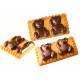 Chocolate bears with cream filling on a crispy cookie CHOCOBEARS CHOCOLATE 175g