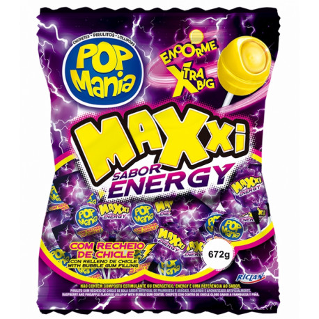 Ledinukai su kramtomaja guma POP MANIA MAXXI ENERGY 672g