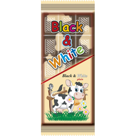 Saldžioji plytelė BLACK & WHITE MILK 80g