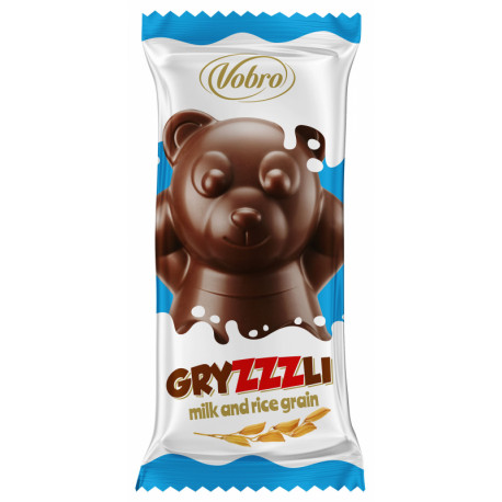 Milk chocolate pralines filled with milk cream and crisps GRYZZZLI 1 kg