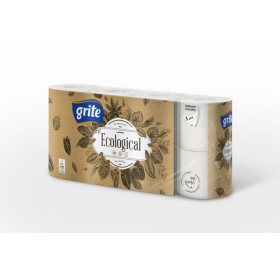 Toilet paper GRITE ECOLOGICAL 3 ply. 8 pcs.