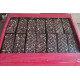 Waffle spread with cocoa-flavored cream, glazed with toffee-flavored glaze, sprinkled with peanuts WAFLE KROLEWSKIE 450g