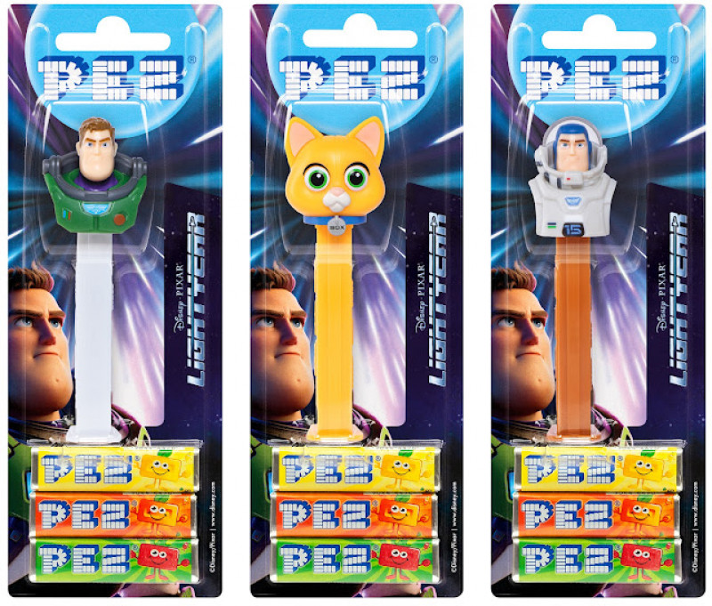 Candy-flavored pastilles PEZ DISPENSER MIXED BOX 25.5g.