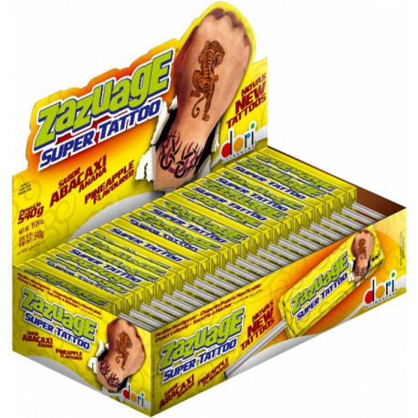 Chewing pineapple flavored candies with tattoo DORI ZAZUAGE 560g