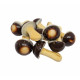 Mushroom-shaped cookies made of cracker and cocoa and milk glaze GRZYBKI 1.4 kg