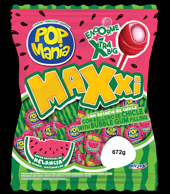 Lollipops POP MANIA WATERMELON 28g