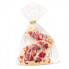 Baltojo glaisto figūra su lifolizuotomis avietėmis ZUIKIS 60g