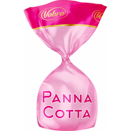 Sweets with Panna Cotta and raspberry-flavored filling in cocoa glaze PANNA COTTA 1kg