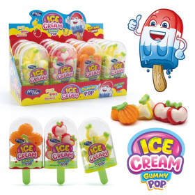 Želiniai saldainiai  ICE CREAM GUMMY POP 12g