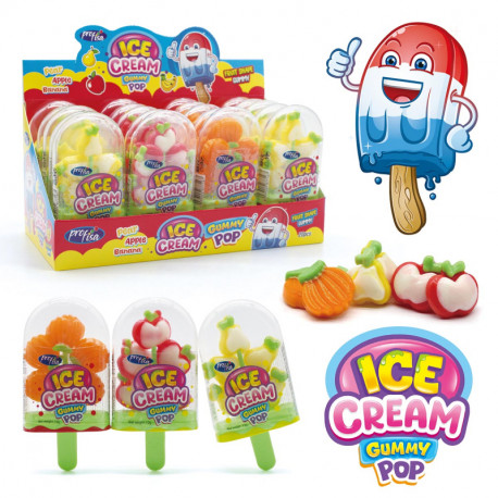 Jelly candies  ICE CREAM GUMMY POP 12g