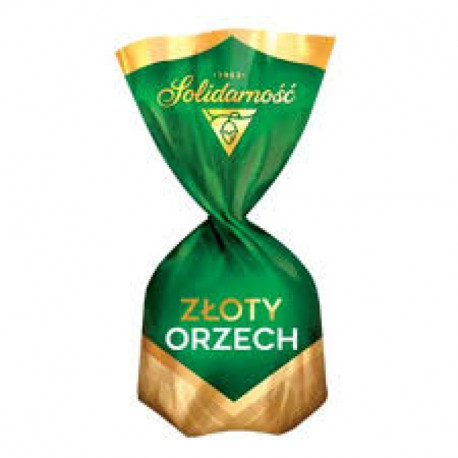 Chocolate candy with hazelnuts flavored cream GOLDEN NUT 2,5kg
