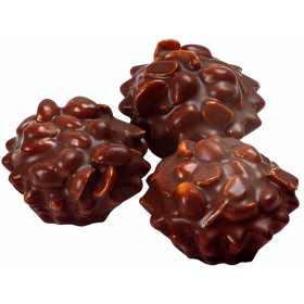 Sausainiai su riešutų skonio įdaru ir riešutais, glaistyti kakaviniu glaistu BABECZKI ORCZECHOWE 2kg