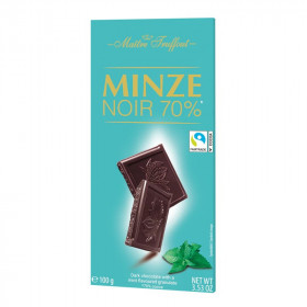Juodasis šokoladas 70% kakavos MINT NOIR  100 g.