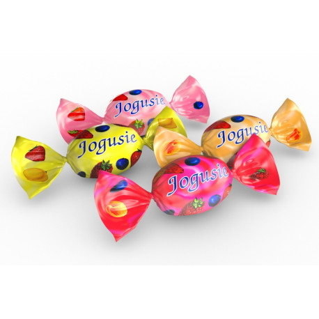 Caramel candy with fruit-flavored milk filling JOGUSIE MIX 3 kg
