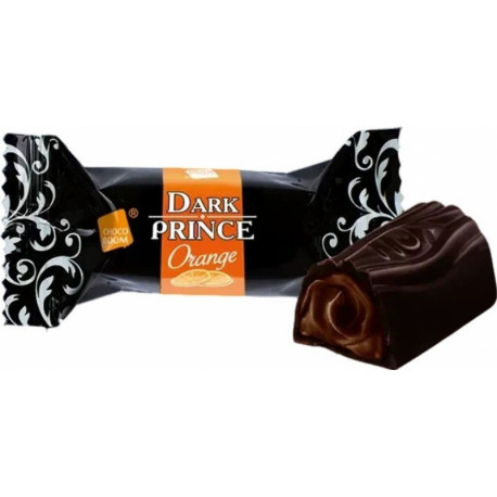 Saldainiai su apelsinų skonio įdaru  DARK PRINCE ORANGE 1,5kg