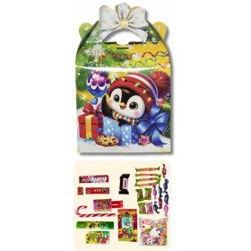Gift PINGVINUKAS 258g sweets set with a surprise