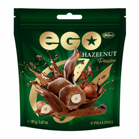 Pieninio šokolado saldainiai EGO HAZELNUT PASSION 87g