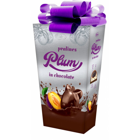 Šokoladinių saldainių rinkinys PRALINES PLUM IN CHOCOLATE 192g