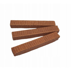 Wafers spread with cream-flavored cream and glazed with toffee-flavored glaze 900g