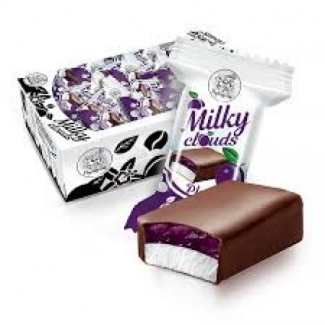 Glaistyti saldainiai MILKY SLOUDS 1kg