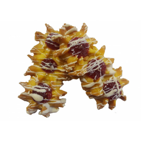 Biscuits from dallia with white glaze TULIPANKI 2kg