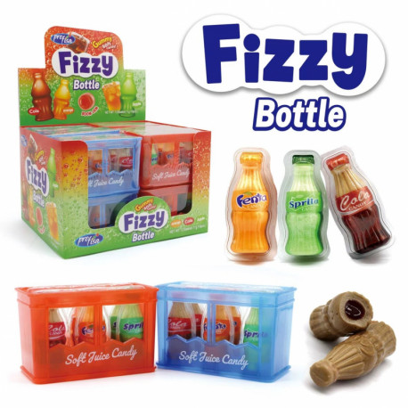 Žele saldainiai FIZZE BOTTLE 66g