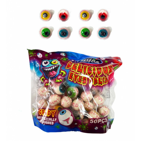 Žele saldainiai DELICIOUS EYS 18g
