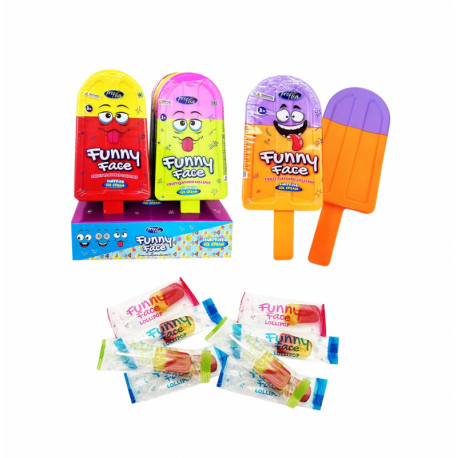 Lollipops FUNNY FACE LOLLIPOPS 80g