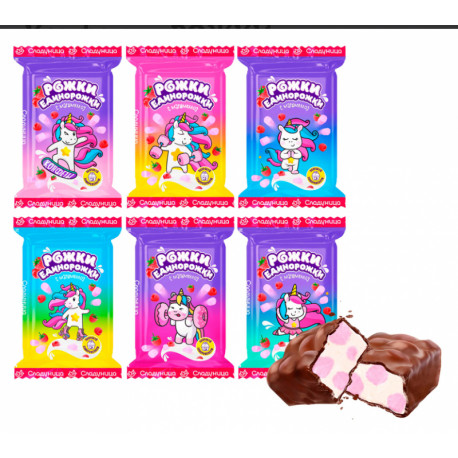 Saldainiai ROŽKI EDINOROŽKI 1kg