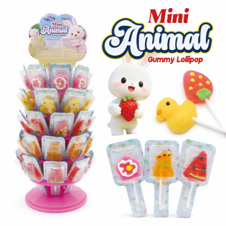 Želiniai saldainiai ANIMAL GUMMY STICK 8g