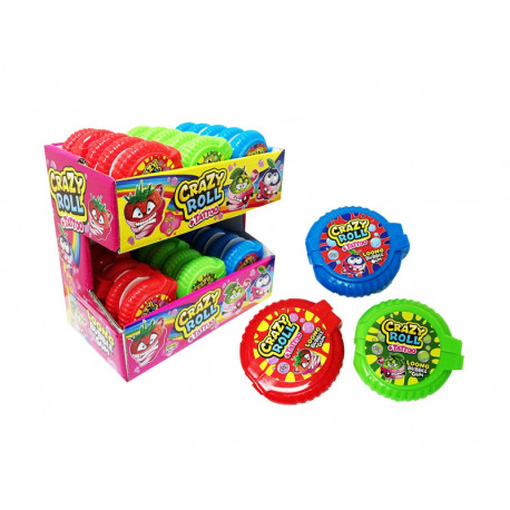 Chewing gum with filling TATTOO+CRAZY ROLL 15g