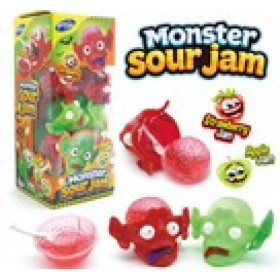 Skystas saldainis MONSTER SOUR JAM 20g